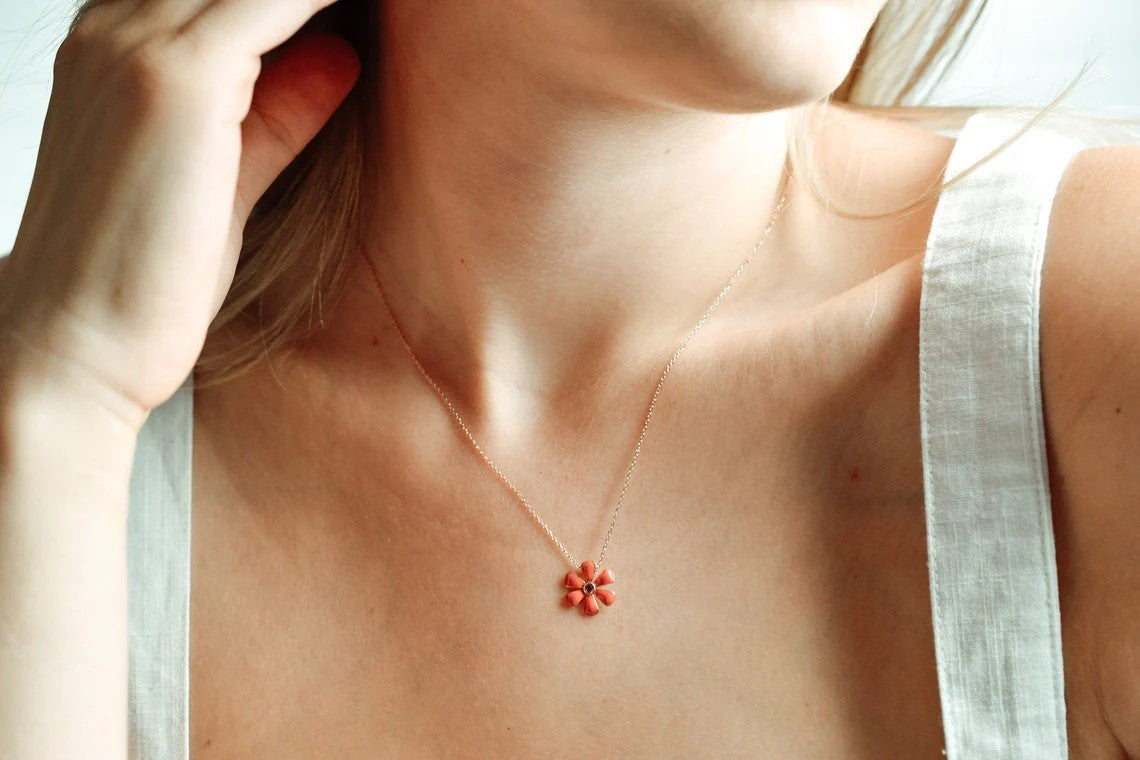 Gem Flower Necklace