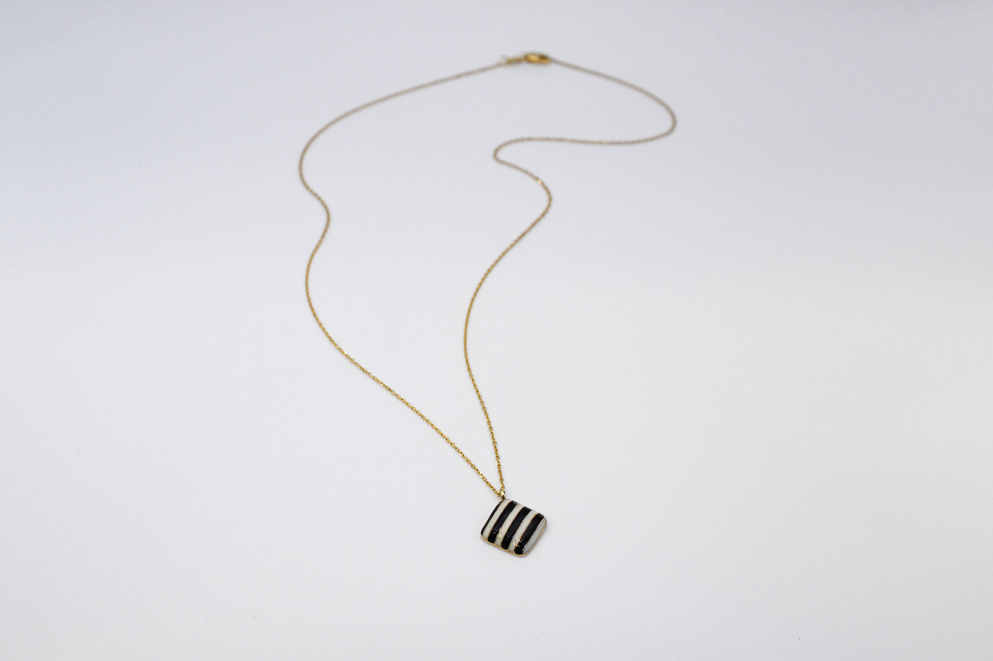 Striped Charm Necklace