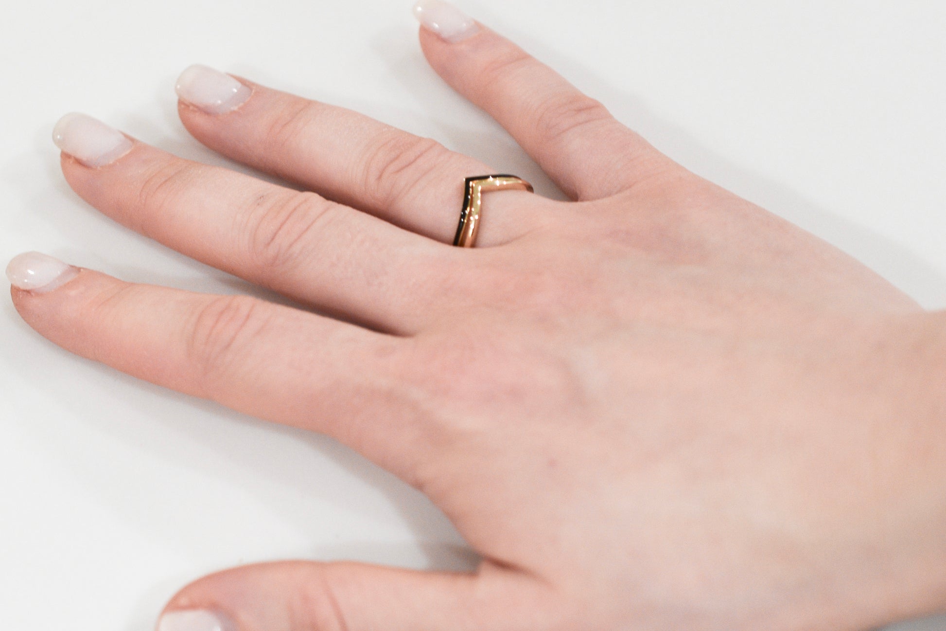 Enamel Chevron Ring