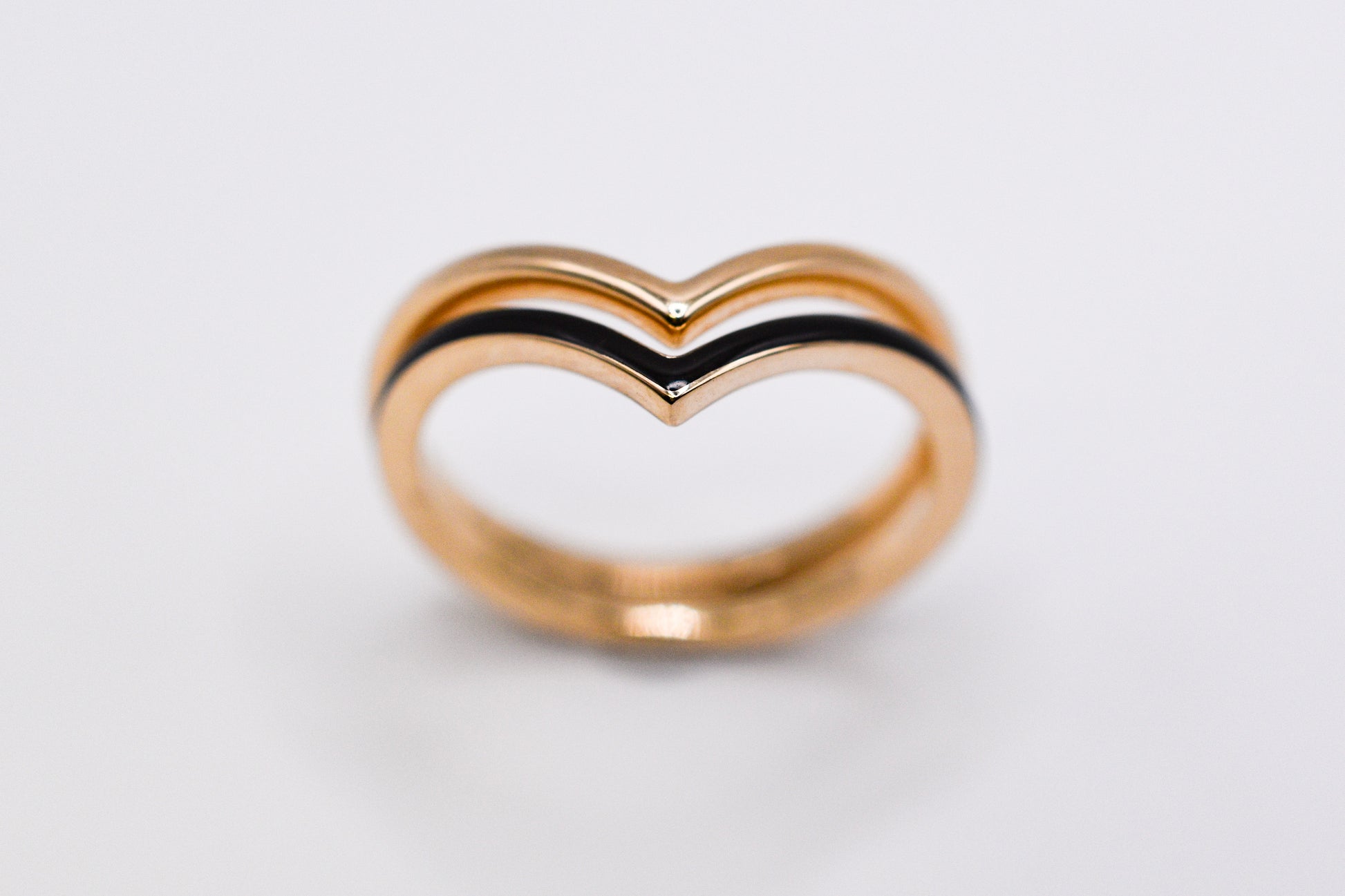 Enamel Chevron Ring