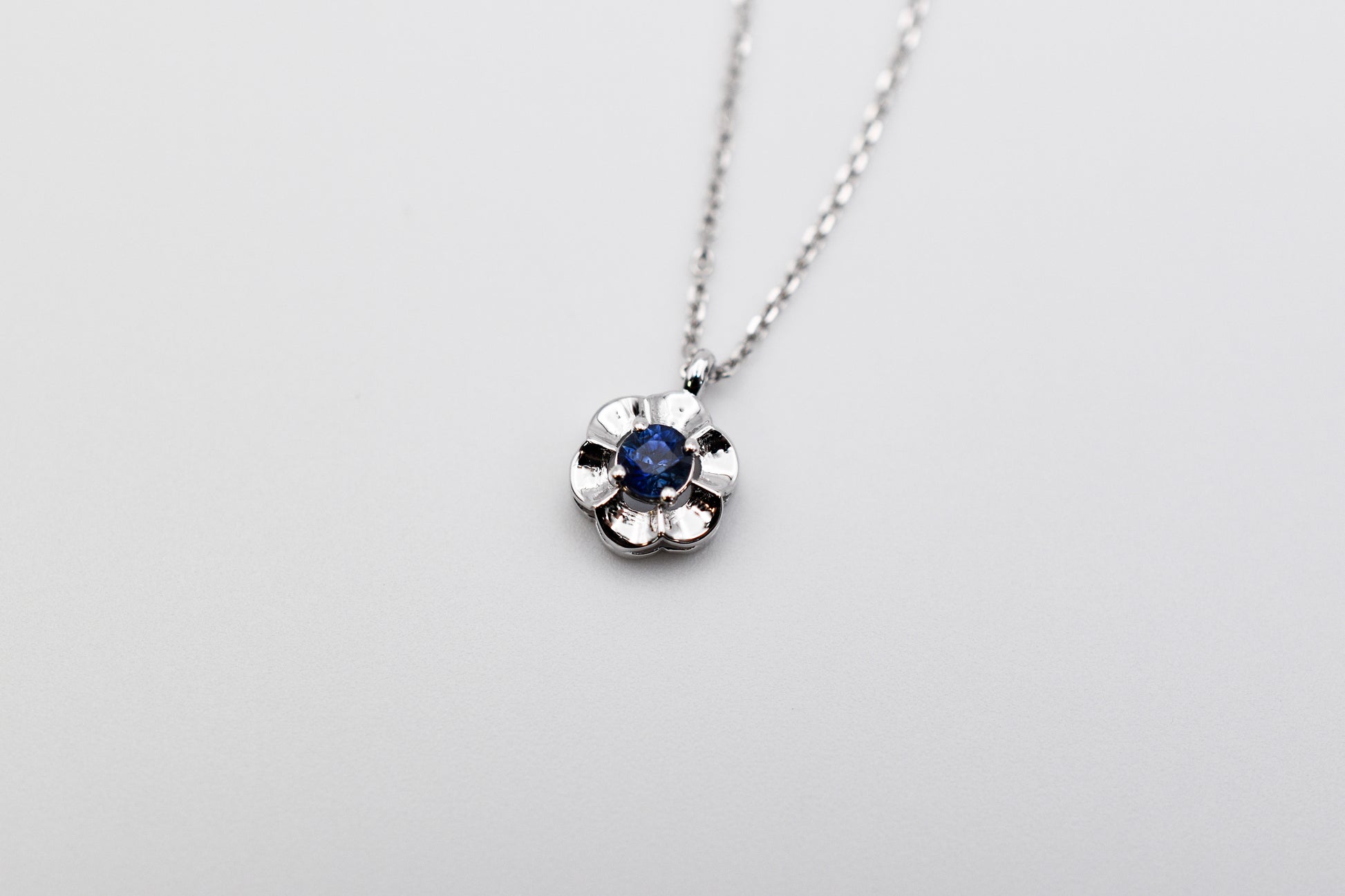 September Birthstone Flower Necklace