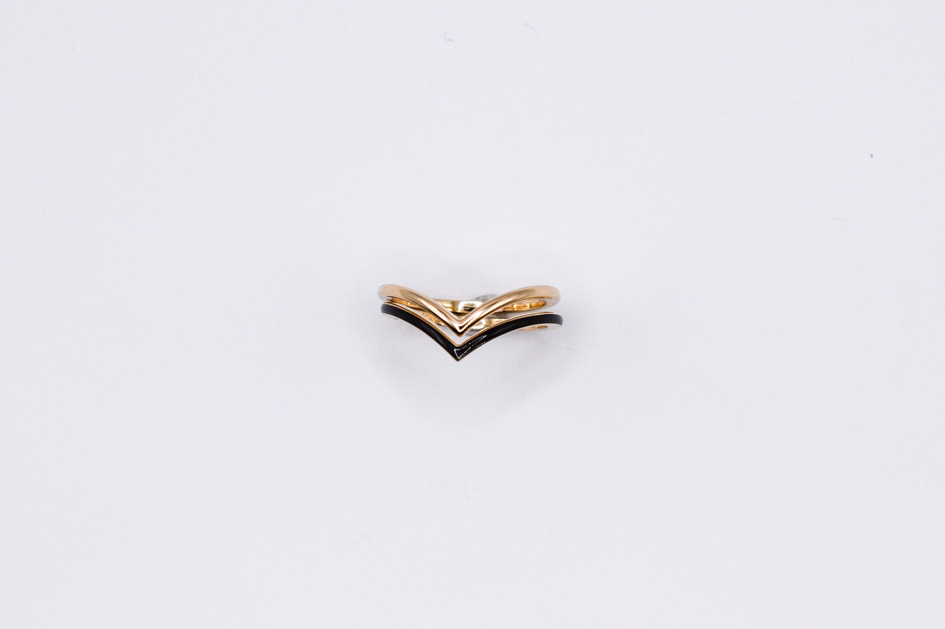 Enamel Chevron Ring