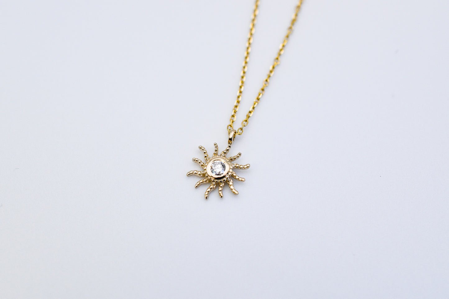 Diamond Sun Necklace