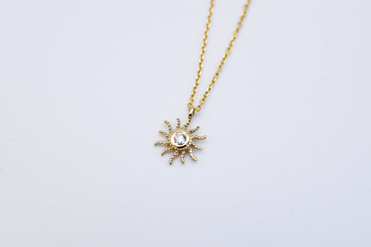 Diamond Sun Necklace