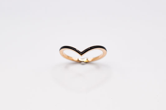 Enamel Chevron Ring