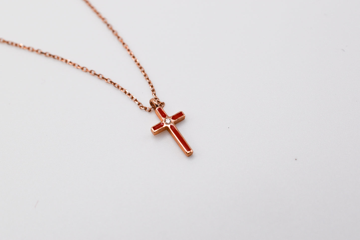 Diamond Cross Pendant Necklace