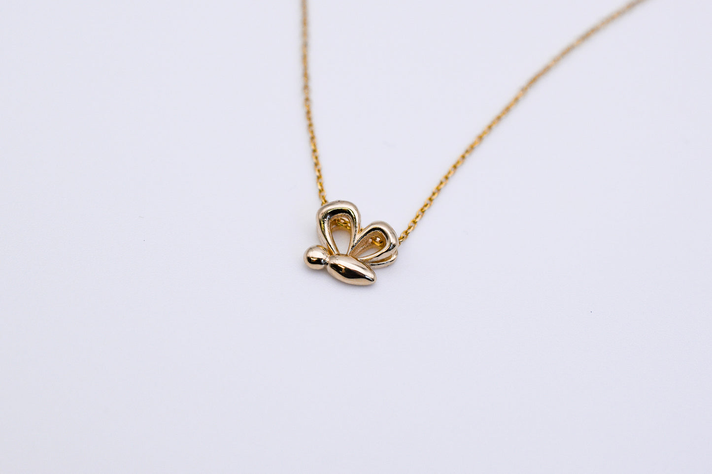 Gold Butterfly Charm Necklace