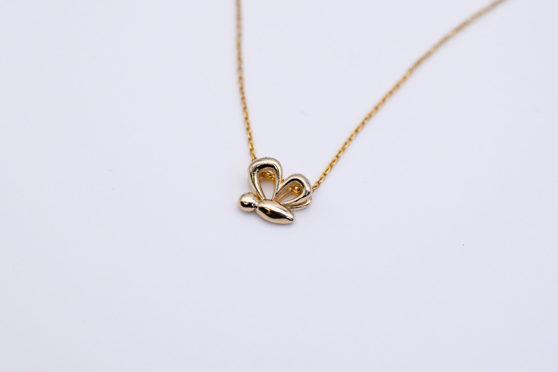 Gold Butterfly Charm Necklace