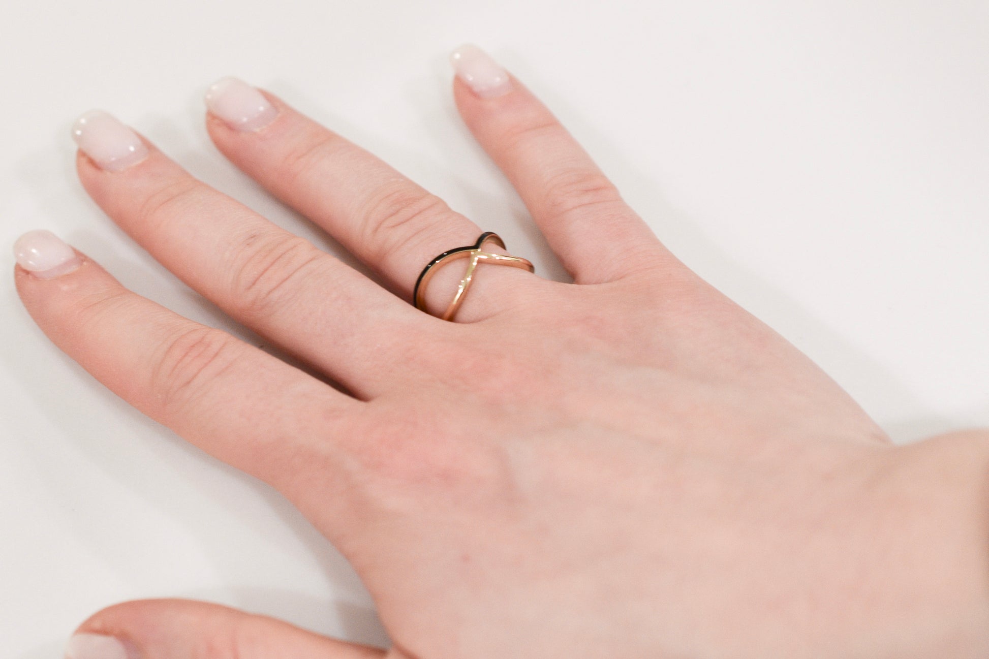 Enamel Chevron Ring