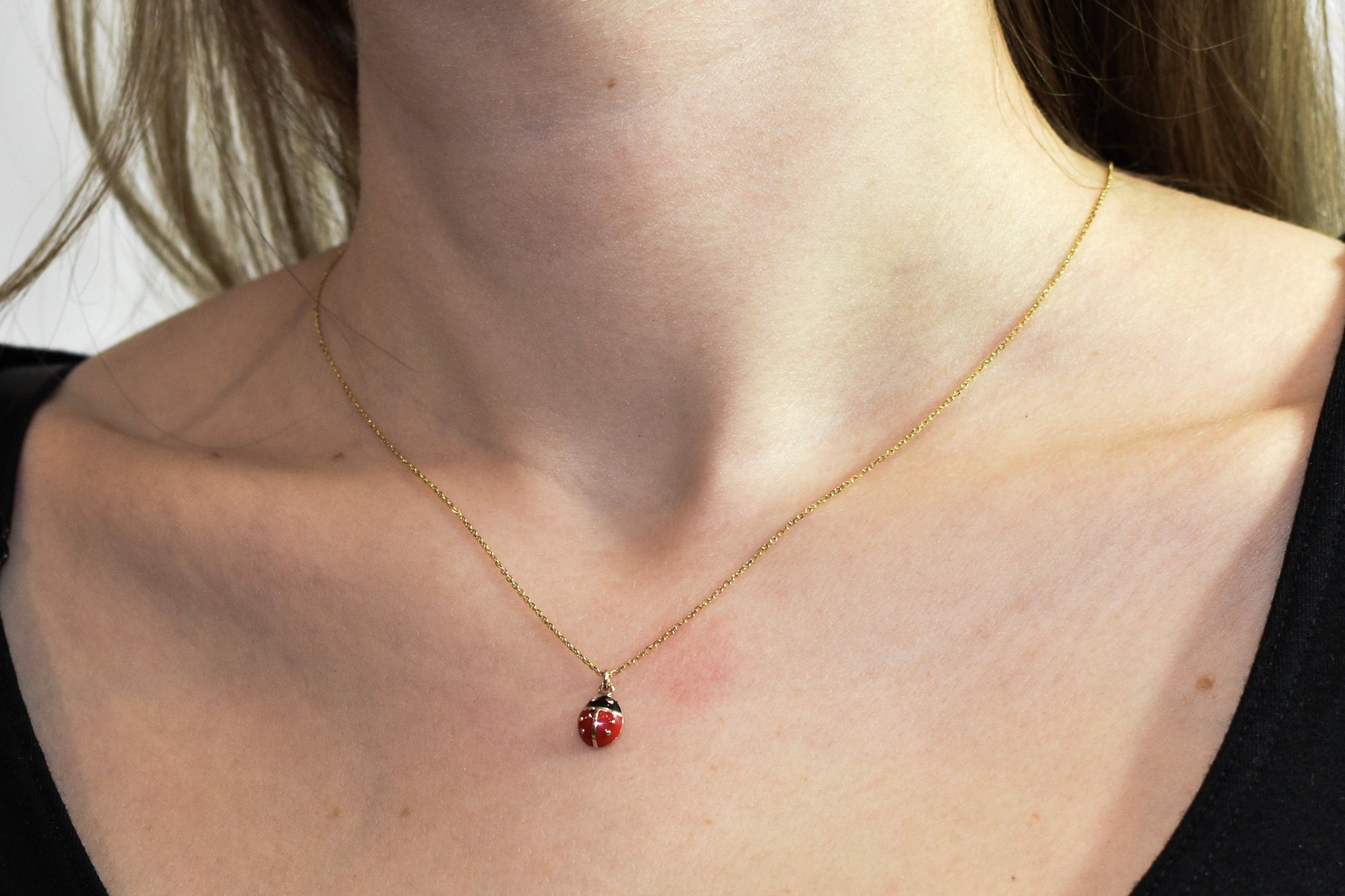 Ladybug Pendant Necklace