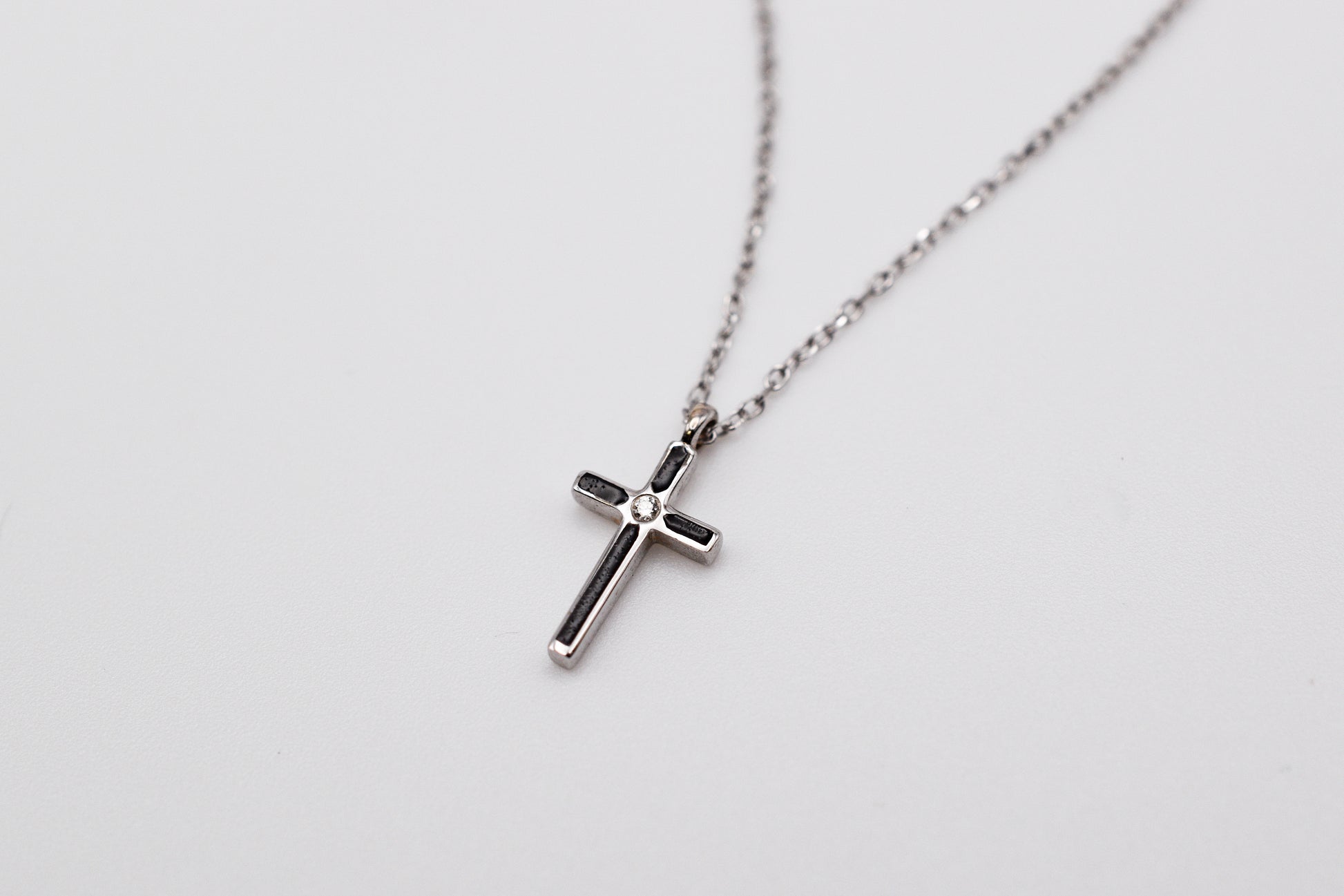 Diamond Cross Pendant Necklace