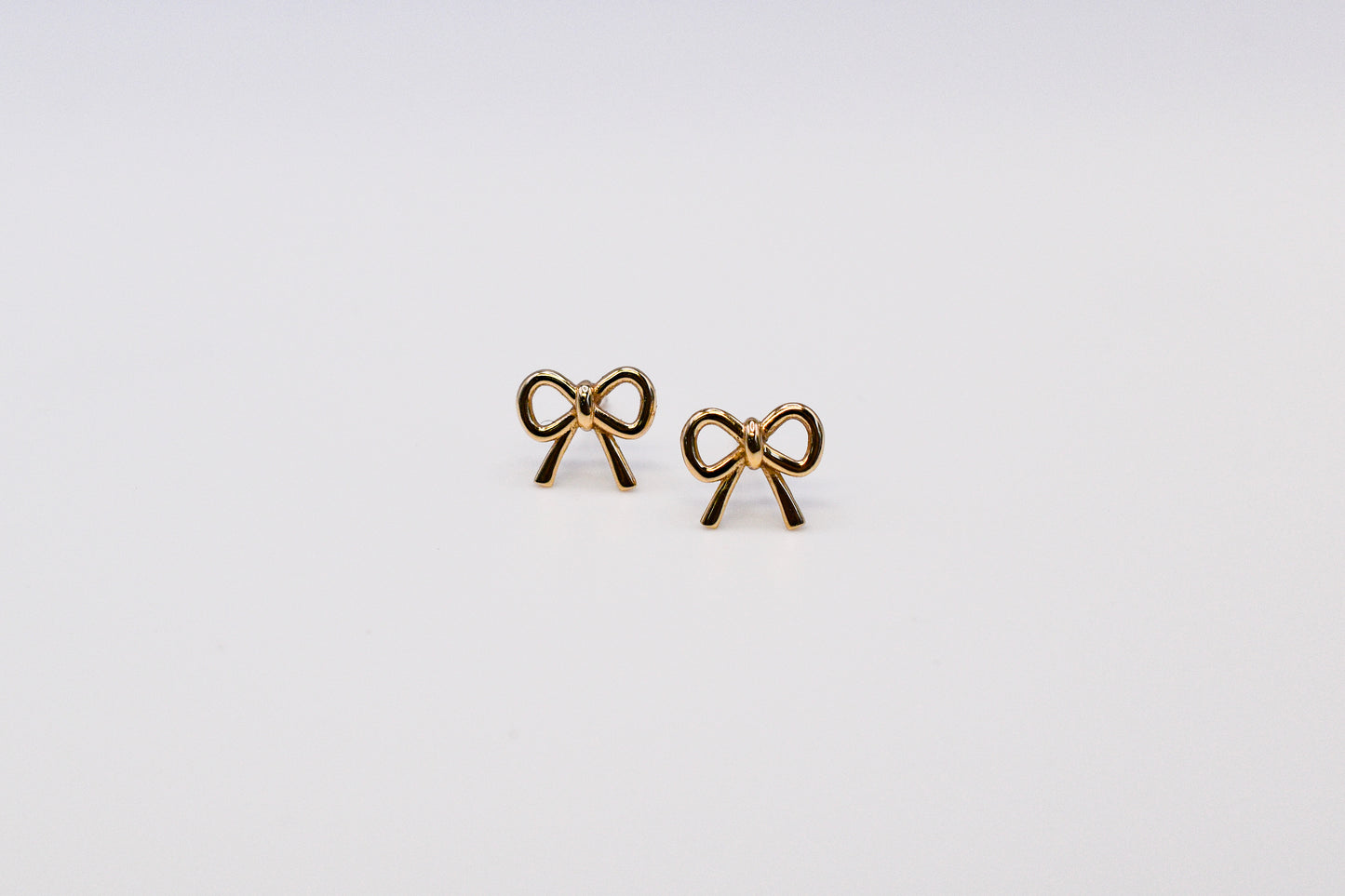 Small Gold Bow Studs