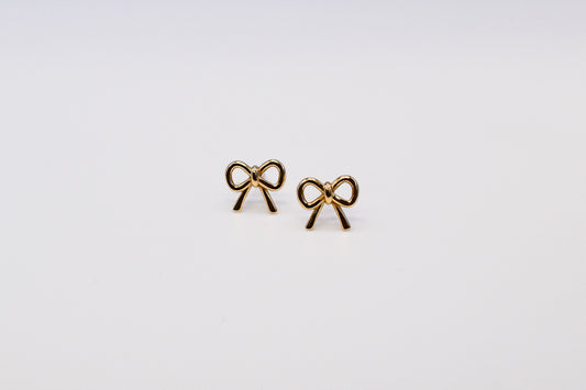 Small Gold Bow Studs