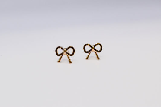 Small Enamel Bow Studs