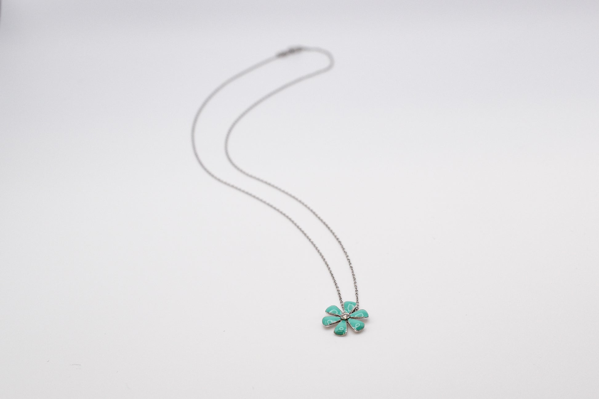 Gemstone Flower Necklace