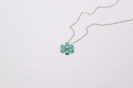 Gemstone Flower Necklace