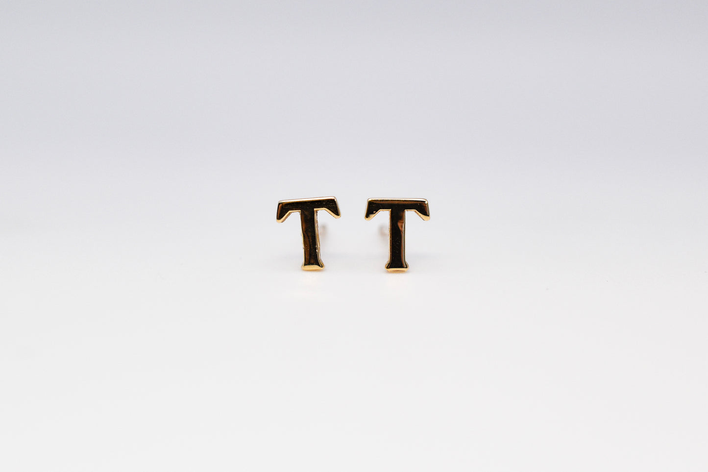 Gold Initial Studs