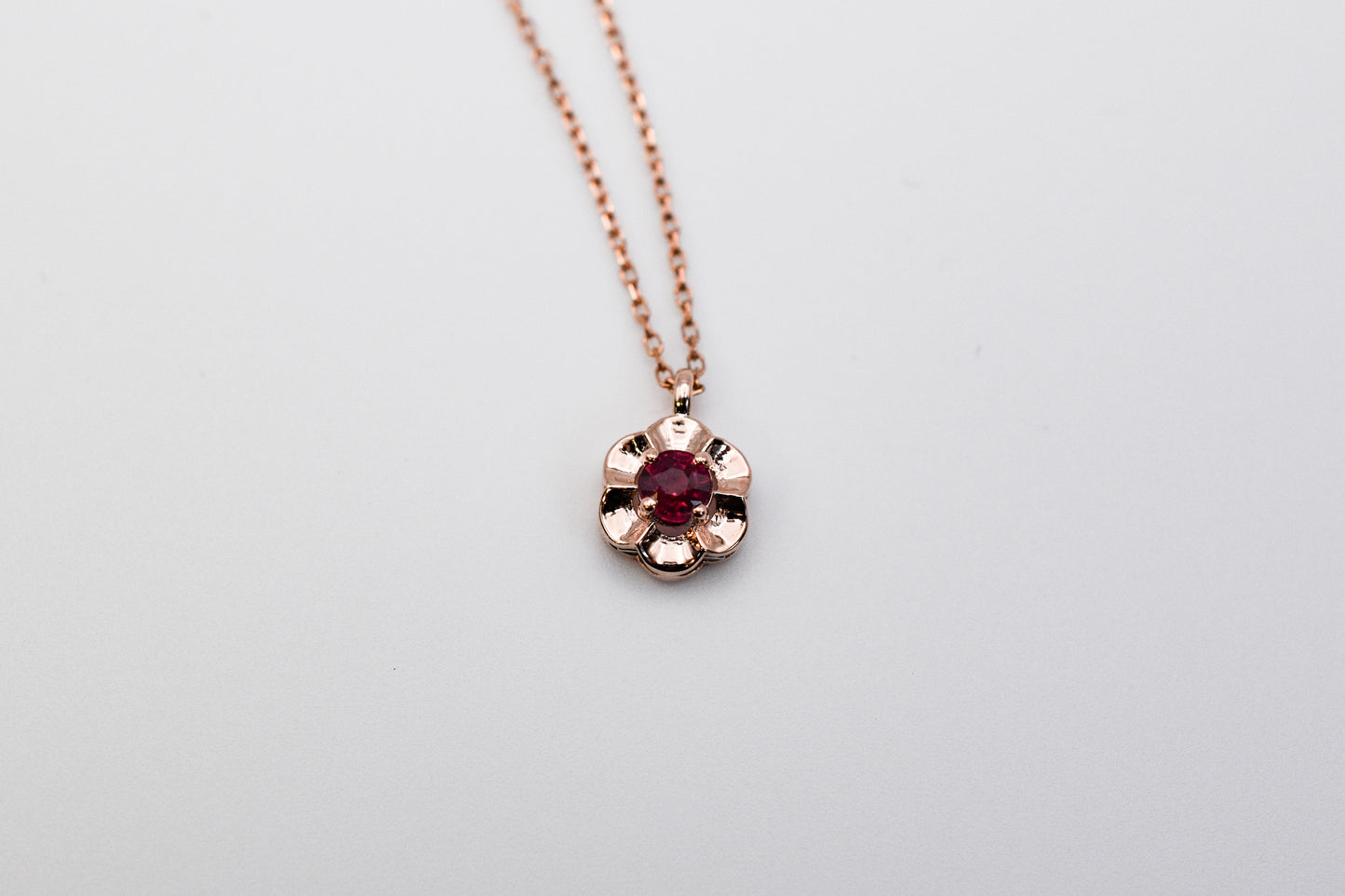 July Birthstone Flower Necklace