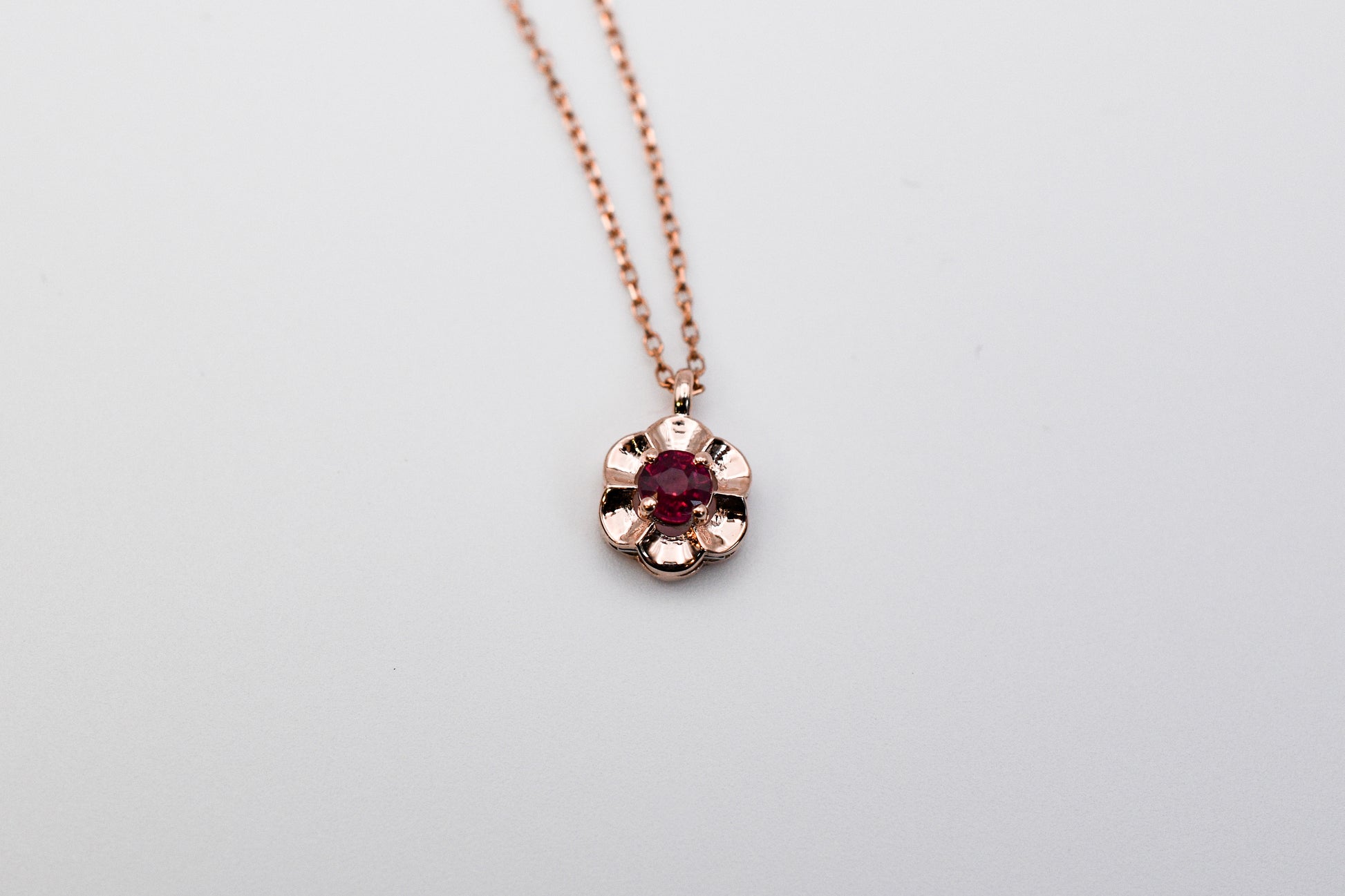 July Birthstone Flower Necklace