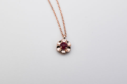 July Birthstone Flower Necklace