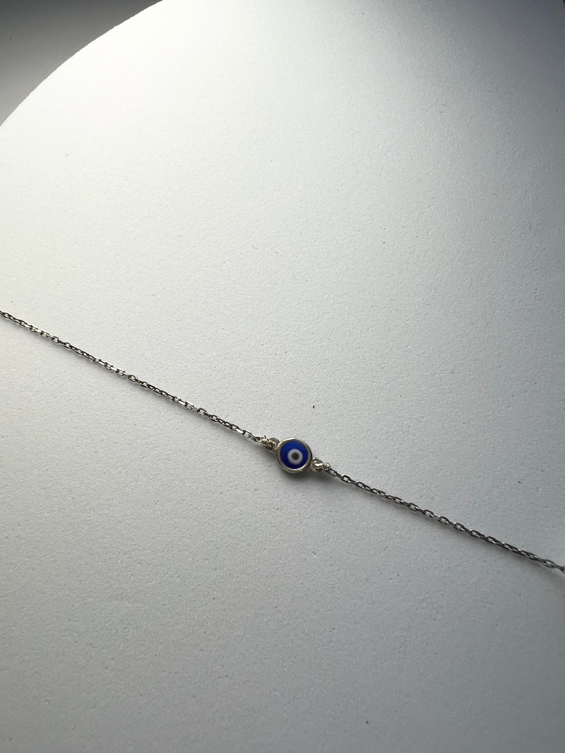 Pearl & Evil Eye Necklace