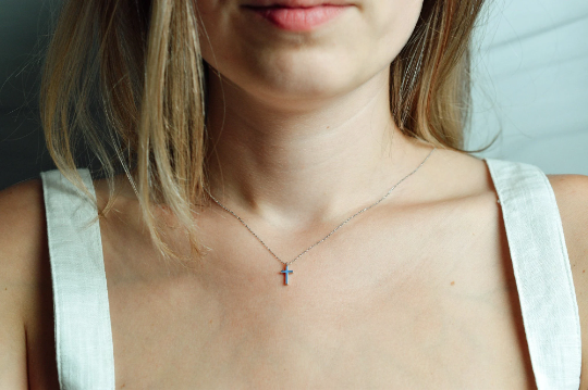 Small Cross Pendant Necklace