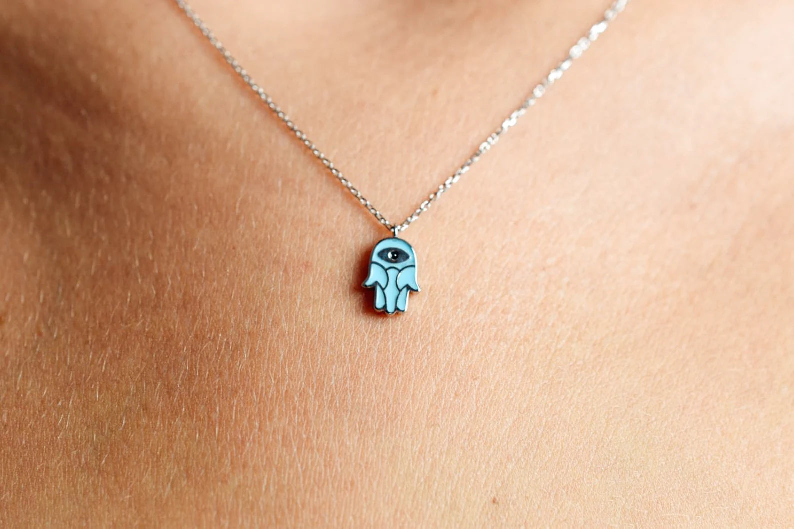 Hamsa Pendant Necklace